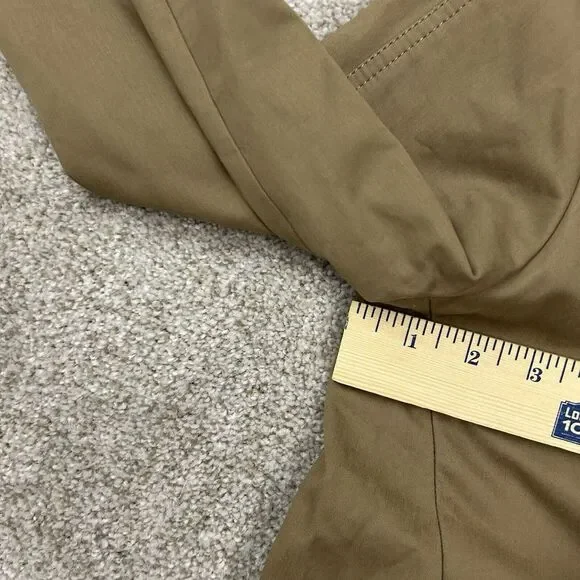 J CREW Factory Double Breasted Trench Coat Jacket Khaki Tan Women's Size 6 - Picture 10 of 11